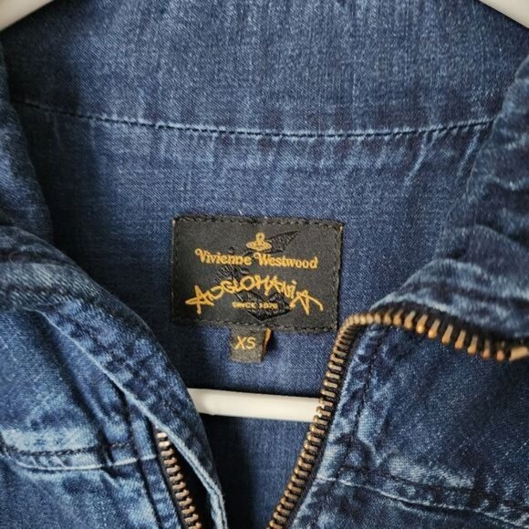 VIVIENNE WESTWOOD Anglomania x VINTAGE Climate Revolution Denim Jumpsuit xs - Picture 9 of 15